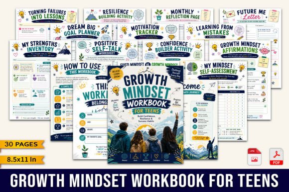 Download Growth Mindset Workbook for Teens - Workbook Collection