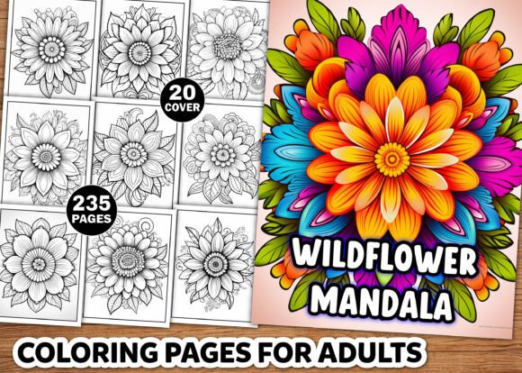 Download Wildflower Mandala Coloring Pages - Coloring pages Collection