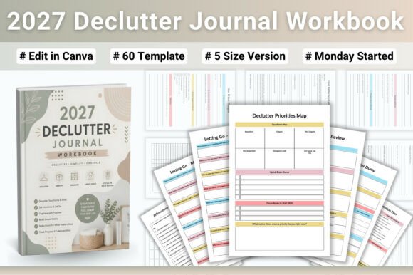 Download 🧹 2027 Declutter Journal Workbook - Workbook Collection