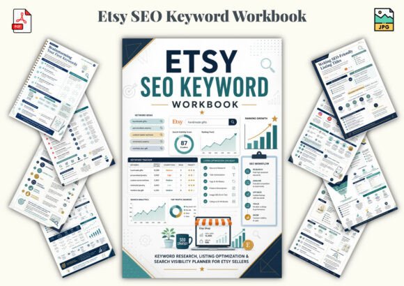 Download Etsy SEO Keyword Workbook - Premium Bundle
